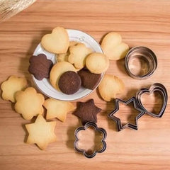 12 - piece Stainless Steel Cookie Cutter Set - Mall Mega