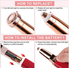 2 in 1 Facial and Eyebrow Hair Remover - Mall Mega