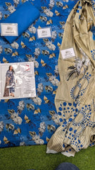 Binsaeed Bana Dora 3piece Unstitched Suit Summaer Lawn Collection MM8 - Mall Mega