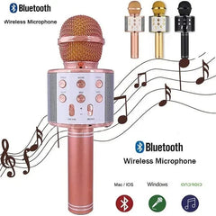 Bluetooth Microphone Karaoke Wireless Professional MIC & Speaker Ws - 858 - Mall Mega