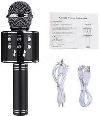 Bluetooth Microphone Karaoke Wireless Professional MIC & Speaker Ws - 858 - Mall Mega