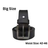 Buffalo Black Leather Belt for Men - Mall Mega