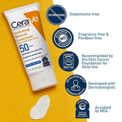 Cerave 4 In 1 Skincare Kit Night Cream, Sunblock, Cleanser & Serum For Radiant Skin - Mall Mega