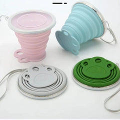 Collapsible Travel Cup With Lid - Mall Mega