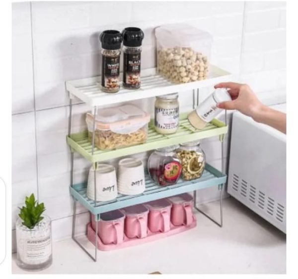 Folding Stack Up Shelf For Spice Jars - Mall Mega