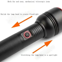 High - power Rechargeable LED Flashlight Rl - 2308 - Mall Mega