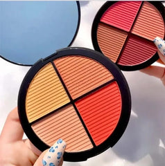 Kaxier New Four Color Blusher Dyeing Plates For Professional Pink Console Makeup - Mall Mega