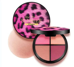 Kaxier New Four Color Blusher Dyeing Plates For Professional Pink Console Makeup - Mall Mega