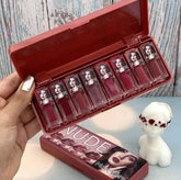 Mocallure Dark Nude Matte Lip Gloss Set – 8 Long-lasting Shades For All Skin Tones - Mall Mega