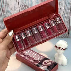 Mocallure Dark Nude Matte Lip Gloss Set – 8 Long-lasting Shades For All Skin Tones - Mall Mega