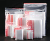 Pack Of 100 Pcs Clear Plastic Zipper Bags 7×10 Inch - Mall Mega