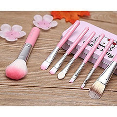 Pack Of 7 Hello Kitty Makeup Brush Set - Mall Mega