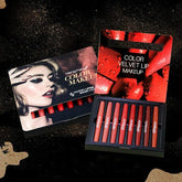 Pack Of 8 2 - in - 1 Matte Lipstick And Lip Liner Set, Waterproof Long Lasting Makeup Lipliner Pen Set For Women - Mall Mega