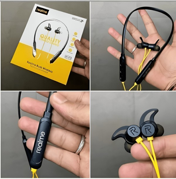 Realme Wireless Stereo Neckband Headset – Bluetooth 5.0 | Deep Bass, Long Battery, Sweatproof Earphones - Mall Mega