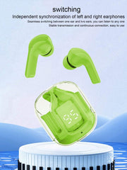 Air 31 Earbuds Wireless Earbuds With Crystal Transparent Case With Type-c Charging - Mall Mega