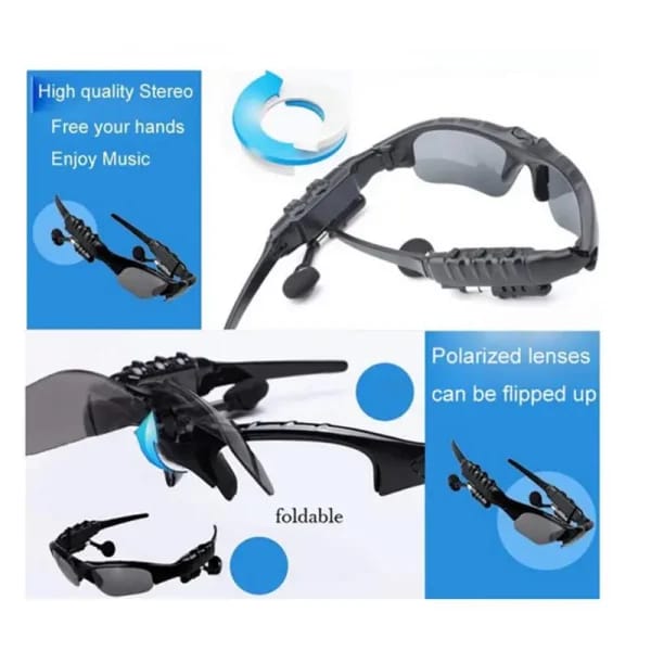 Bluetooth Sun Glasses With Headphones Connect With Mobile And Talk - Mall Mega