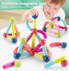 52 Pieces Magnetic Stick Building Blocks - Mall Mega