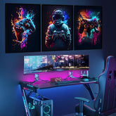 3pcs Cool Gaming Wall Art Retro Video Game - Mall Mega