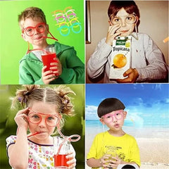 Funny Glasses Drinking Straw - Mall Mega