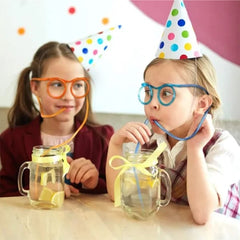 Funny Glasses Drinking Straw - Mall Mega