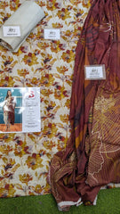 Binsaeed Bana Dora 3piece Unstitched Suit Summaer Lawn Collection MM4 - Mall Mega