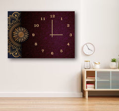 Mandala Design Wooden Wall Clock – 12x16 Inch