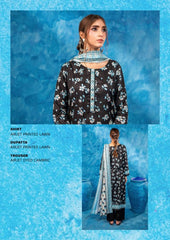 Zesh 3 Piece Unstitched Suit Summer Lawn Collection 2025 MM17 - Mall Mega