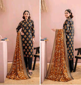 Zesh 3 Piece Unstitched Suit Summer Lawn Collection 2025 MM23 - Mall Mega