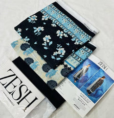 Zesh 3 Piece Unstitched Suit Summer Lawn Collection 2025 MM17 - Mall Mega