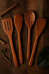 Pack of 4 Wooden Spoon Set