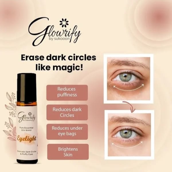 Glowrify Eyelight Serum | Eliminates Dark Circles Around Eyes & Puffy Eyes - 10ml - Mall Mega
