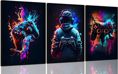 3pcs Cool Gaming Wall Art Retro Video Game - Mall Mega