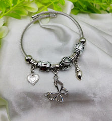 1 Piece Imported Stunning Pandora Butterfly Charm Bracelet - Mall Mega