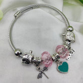 1 Piece Imported Elegant Pandora Bracelet With Heart & Love Charms - Mall Mega