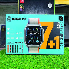 Crown H70 7 + 1 Ultra 2 Smart Watch - Mall Mega