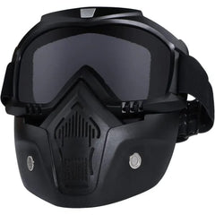 Motorcycle Goggles With Removable Full Face Mask - Mall Mega