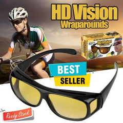 1Pc Hd Day & Night Vision Wrap Around Glasses - Mall Mega