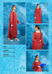 Zesh 3 Piece Unstitched Suit Summer Lawn Collection 2025 MM14 - Mall Mega