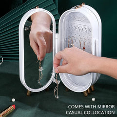 Jewellery Box Organiser With Mirror - Mall Mega
