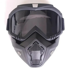 Motorcycle Goggles With Removable Full Face Mask - Mall Mega