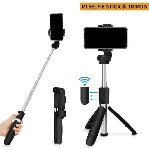 Selfie Stick Tripod R1s Bluetooth Remote Control - Mall Mega