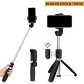 Selfie Stick Tripod R1s Bluetooth Remote Control - Mall Mega