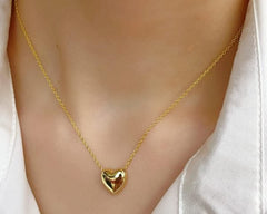 Stainless Steel Heart Shape Necklace - Mall Mega