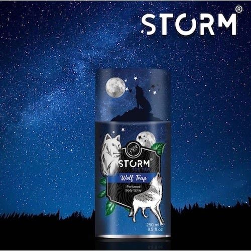 Storm For Men Wolf Trap Perfumed Deodorant Body Spray - 250ml - Mall Mega