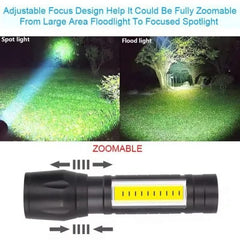 Super Bright USB Rechargeable LED Flashlight - Mall Mega