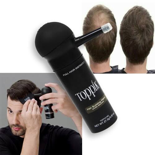 Toppik Hair Building Fiber (27g) + Spray Applicator ( Black & Brown Colors ) - Mall Mega