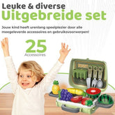 Toy Kitchen Suitcase Set – Fruit & Cutlery Play Set - Mall Mega