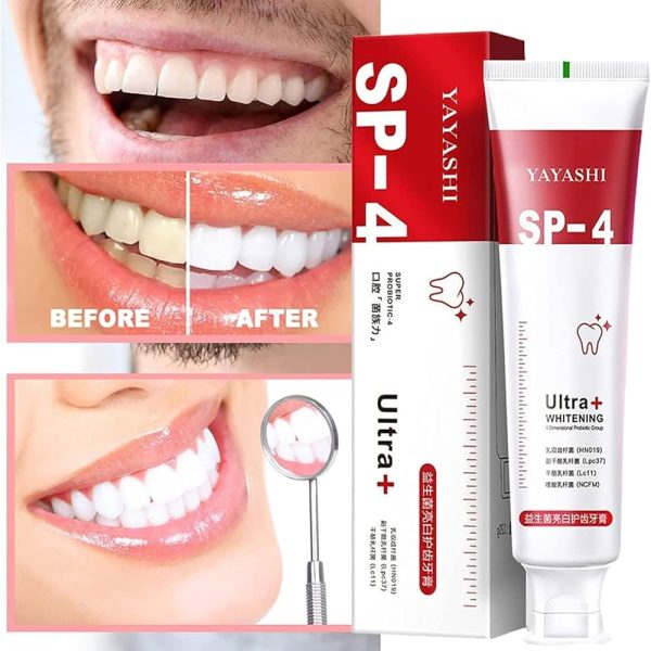 Yayashi Sp - 4 Ultra Whitening Toothpaste Probiotic Stain Remover 100ml - Mall Mega