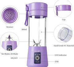 YE - 02 Portable Rechargeable Juice Blender - 380ml - Mall Mega