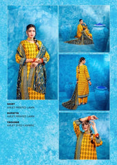 Zesh 3 Piece Unstitched Suit Summer Lawn Collection 2025 MM22 - Mall Mega